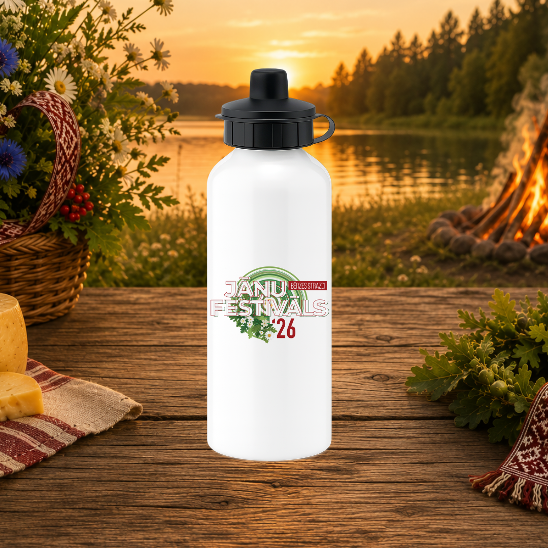 Official Jāņu Festivāls 2026 Aluminium Water Bottle (600ml)