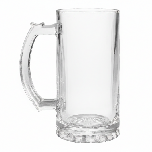 Customisable Glass Beer Stein (16oz)