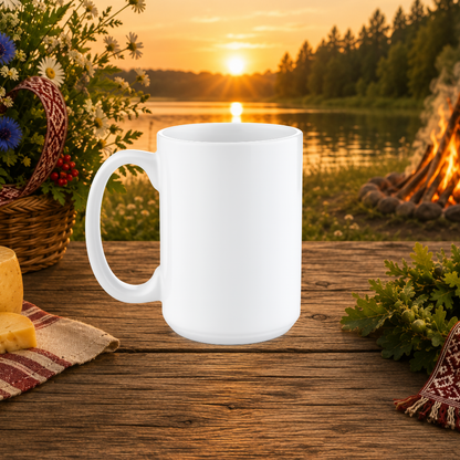 Official Jāņu Festivāls 2026 Ceramic Mug (15oz)
