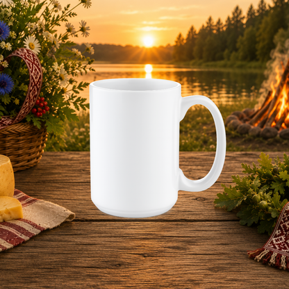 Official Jāņu Festivāls 2026 Ceramic Mug (15oz)