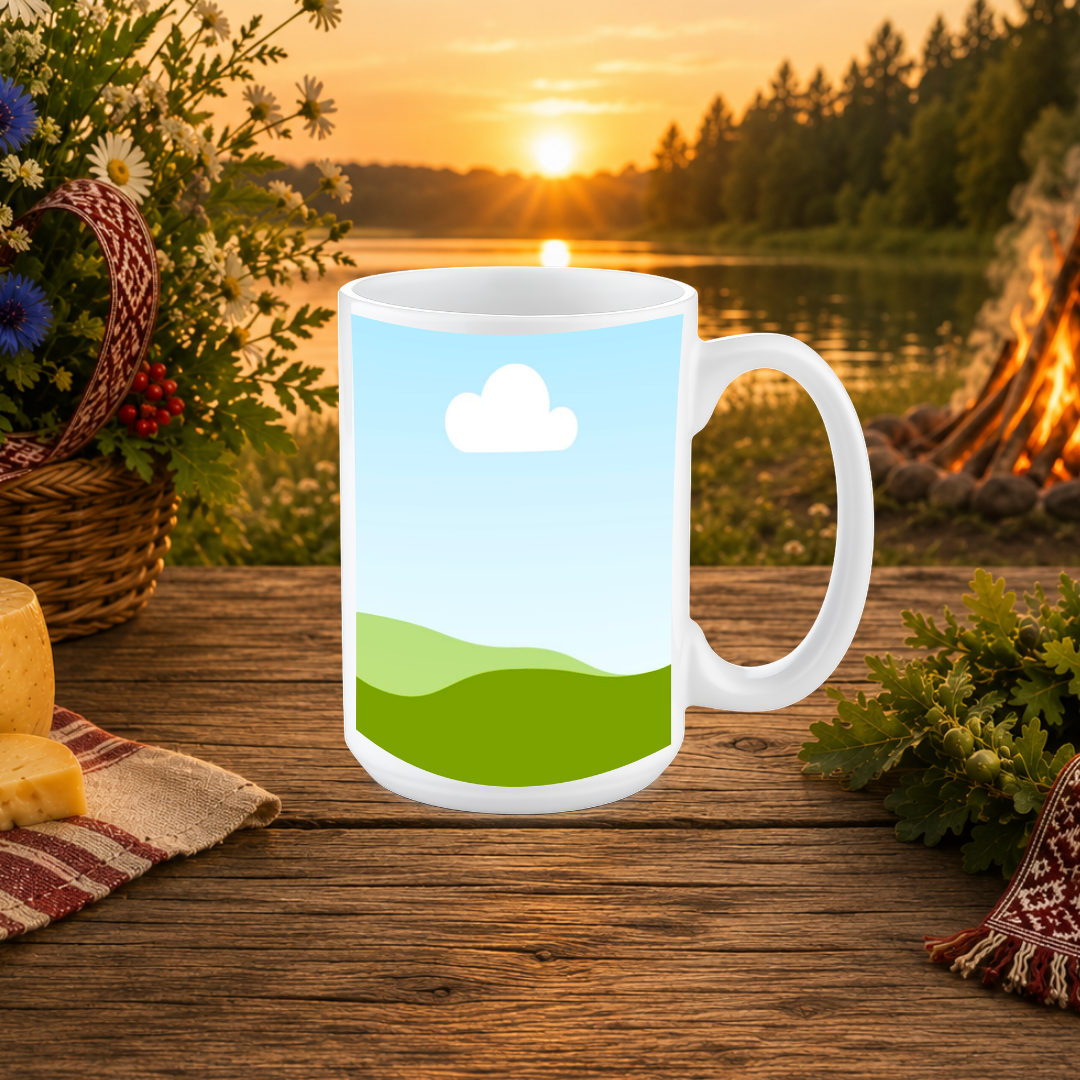 Official Jāņu Festivāls 2026 Ceramic Mug (15oz)