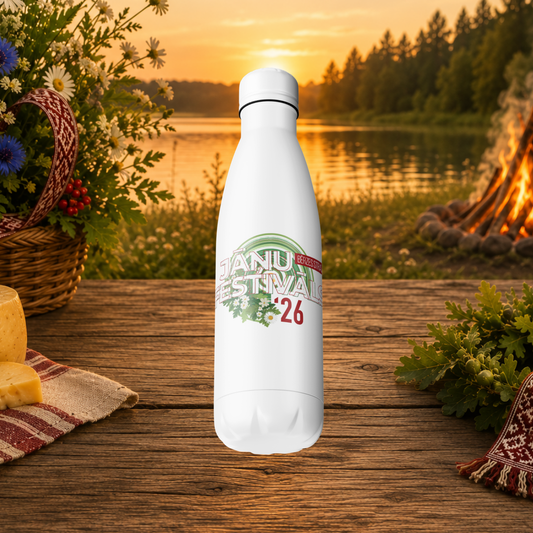 Official Jāņu Festivāls 2026 Stainless Steel Water Bottle (500ml)